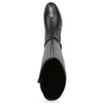 mujer Naturalizer cuero negro bota de montar rena de pantorrilla ancha RTZ4T253 - Imagen 4
