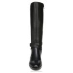 mujer Naturalizer cuero negro bota de montar rena RTZ4T250 - Imagen 5