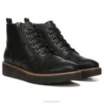 mujer Naturalizer cuero negro bota eeva RTZ4T607