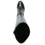 mujer Naturalizer cuero negro bota kalina de pantorrilla ancha hasta la rodilla RTZ4T257 - Imagen 4