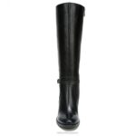 mujer Naturalizer cuero negro bota kalina de pantorrilla ancha hasta la rodilla RTZ4T257 - Imagen 5