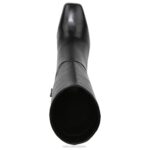 mujer Naturalizer cuero negro botín plano RTZ4T667 - Imagen 4