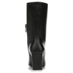 mujer Naturalizer cuero negro botín plano RTZ4T667 - Imagen 6