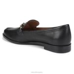 mujer Naturalizer cuero negro mocasín aserrador RTZ4T401 - Imagen 8
