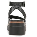 mujer Naturalizer cuero negro sandalia darry RTZ4T32 - Imagen 6