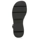 mujer Naturalizer cuero negro sandalia darry RTZ4T32 - Imagen 7