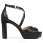 mujer Naturalizer cuero negro sandalia de vestir melody RTZ4T96 - Imagen 2