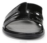 mujer Naturalizer cuero negro sandalia fama RTZ4T288 - Imagen 5