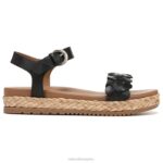 mujer Naturalizer cuero negro sandalia neila RTZ4T206 - Imagen 2