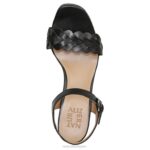 mujer Naturalizer cuero negro sandalia pandora RTZ4T337 - Imagen 4