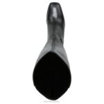 mujer Naturalizer cuero negro/tela bota impermeable hasta la rodilla axel RTZ4T249 - Imagen 4