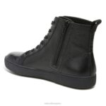 mujer Naturalizer cuero negro zapatillas altas morrison RTZ4T287 - Imagen 8