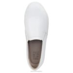 mujer Naturalizer cuero perforado blanco marianne slip en la zapatilla de deporte RTZ4T511 - Imagen 4