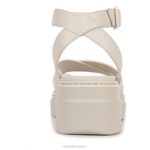 mujer Naturalizer cuero perlado satinado sandalia darry RTZ4T33 - Imagen 6