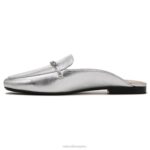 mujer Naturalizer cuero plateado emiline mula RTZ4T64 - Imagen 3
