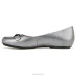 mujer Naturalizer cuero plateado maxwell poco plano RTZ4T52 - Imagen 3