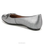 mujer Naturalizer cuero plateado maxwell poco plano RTZ4T52 - Imagen 8