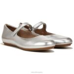 mujer Naturalizer cuero plateado merceditas maxwell planas RTZ4T49
