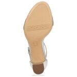 mujer Naturalizer cuero plateado sandalia de vestir vera RTZ4T14 - Imagen 7