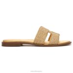 mujer Naturalizer cuero rafia sandalia fama RTZ4T291 - Imagen 2