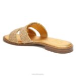 mujer Naturalizer cuero rafia sandalia fama RTZ4T291 - Imagen 8