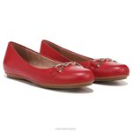 mujer Naturalizer cuero rojo carmesí maxwell poco plano RTZ4T55