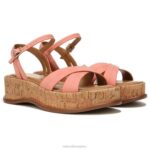 mujer Naturalizer cuero rosa melocotón coral sandalia rikki RTZ4T614