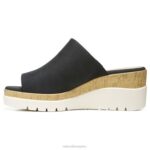 mujer Naturalizer negro hecho a mano sandalias con cuña soul goodtimes RTZ4T544 - Imagen 3