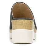 mujer Naturalizer negro hecho a mano sandalias con cuña soul goodtimes RTZ4T544 - Imagen 6