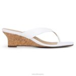 mujer Naturalizer serpiente blanca hecha por el hombre sandalia con cuña lenna RTZ4T608 - Imagen 2