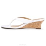 mujer Naturalizer serpiente blanca hecha por el hombre sandalia con cuña lenna RTZ4T608 - Imagen 3