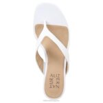 mujer Naturalizer serpiente blanca hecha por el hombre sandalia con cuña lenna RTZ4T608 - Imagen 4