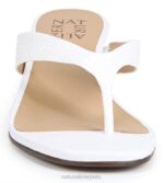 mujer Naturalizer serpiente blanca hecha por el hombre sandalia con cuña lenna RTZ4T608 - Imagen 5