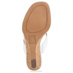 mujer Naturalizer serpiente blanca hecha por el hombre sandalia con cuña lenna RTZ4T608 - Imagen 7