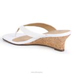 mujer Naturalizer serpiente blanca hecha por el hombre sandalia con cuña lenna RTZ4T608 - Imagen 8
