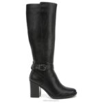 mujer Naturalizer sintético negro bota alta hasta la rodilla joslynn RTZ4T595 - Imagen 2