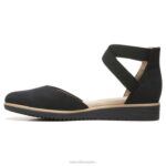 mujer Naturalizer sintético negro introducción del alma plana RTZ4T328 - Imagen 3