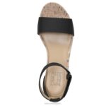 mujer Naturalizer sintético negro sandalia areda con cuña RTZ4T317 - Imagen 4