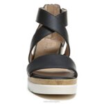 mujer Naturalizer sintético negro sandalia con cuña soul goodtimes RTZ4T572 - Imagen 5