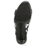 mujer Naturalizer sintético negro sandalia de vestir baylor RTZ4T582 - Imagen 7