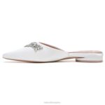 mujer Naturalizer tela blanca de seda mula pyaar RTZ4T101 - Imagen 3