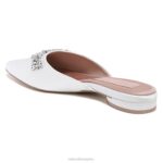 mujer Naturalizer tela blanca de seda mula pyaar RTZ4T101 - Imagen 8