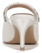 mujer Naturalizer tela blanca de seda mule de vestir liefde RTZ4T316 - Imagen 6