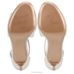 mujer Naturalizer tela blanca de seda sandalia de vestir amor 2 RTZ4T322 - Imagen 7