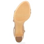mujer Naturalizer tela crema brulée sandalia de vestir vanessa RTZ4T23 - Imagen 7