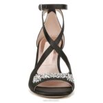 mujer Naturalizer tela negra sandalia de vestir amor RTZ4T298 - Imagen 5