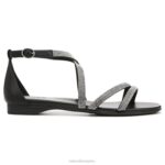 mujer Naturalizer tela negra sandalia sicilia RTZ4T378 - Imagen 2